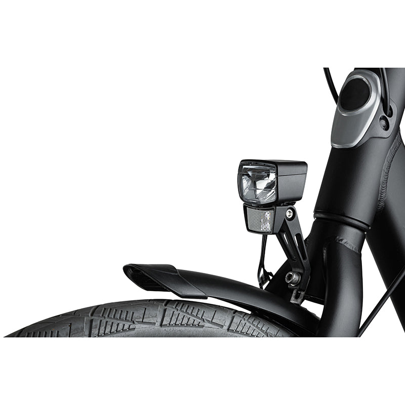 Éclairage avant dynamo AXA NXT 60 lux noir sur fourche – vue 5