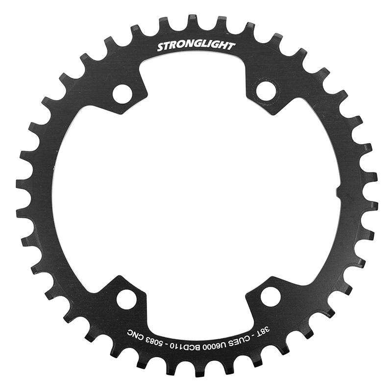 Plateau VTT Stronglight 4 branches 110 mm pour Shimano CUES FC-U6000 mono – 38 dents