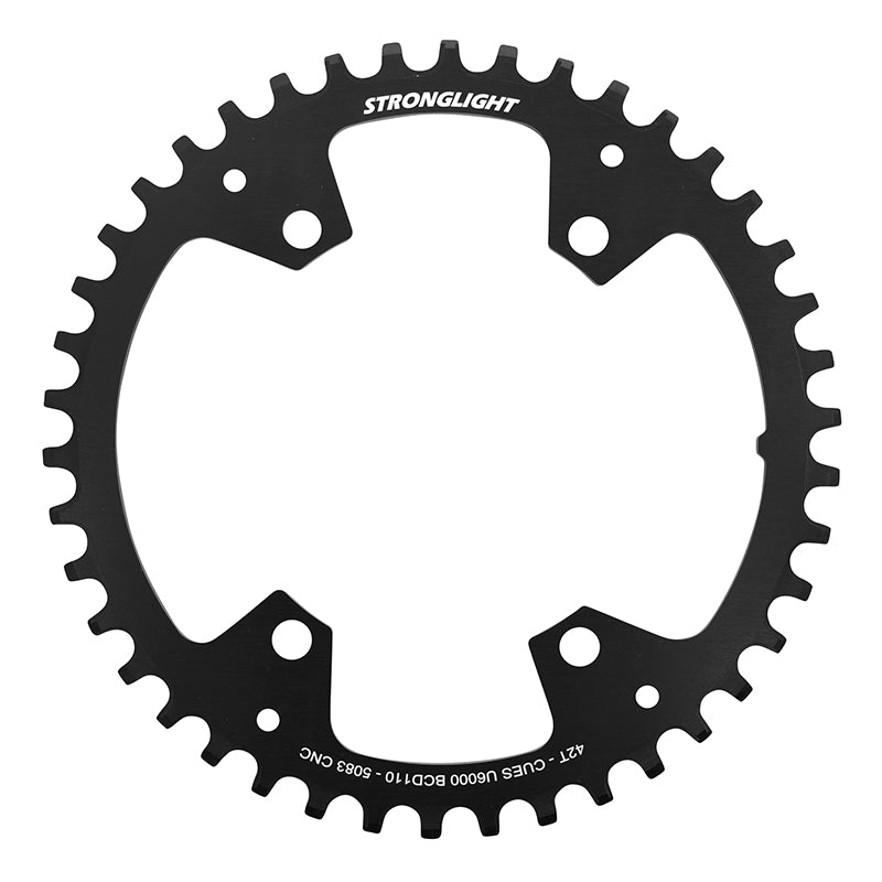 Plateau VTT Stronglight 4 branches 110 mm pour Shimano CUES FC-U6000 mono – 42 dents