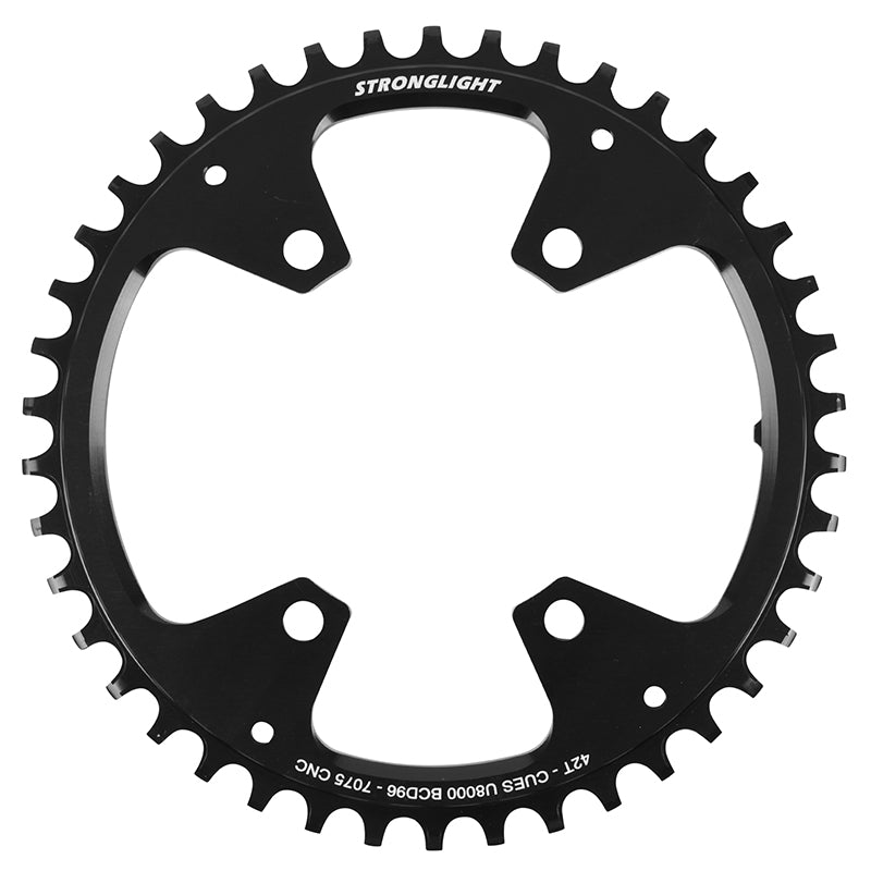 Plateau VTT Stronglight 4 branches 96 mm pour Shimano CUES FC-U8000 mono – 42 dents