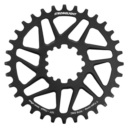 Plateau VTT Stronglight Direct Mount 3 trous pour SRAM SX-NX-GX-X01-XX1 mono noir 12 v narrow wide – 32 dents