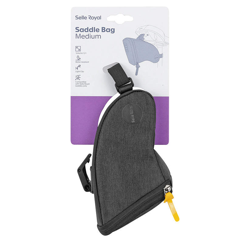 Sacoche de selle Selle Royal Medium 1,2 L noire Clip and Go – vue 6