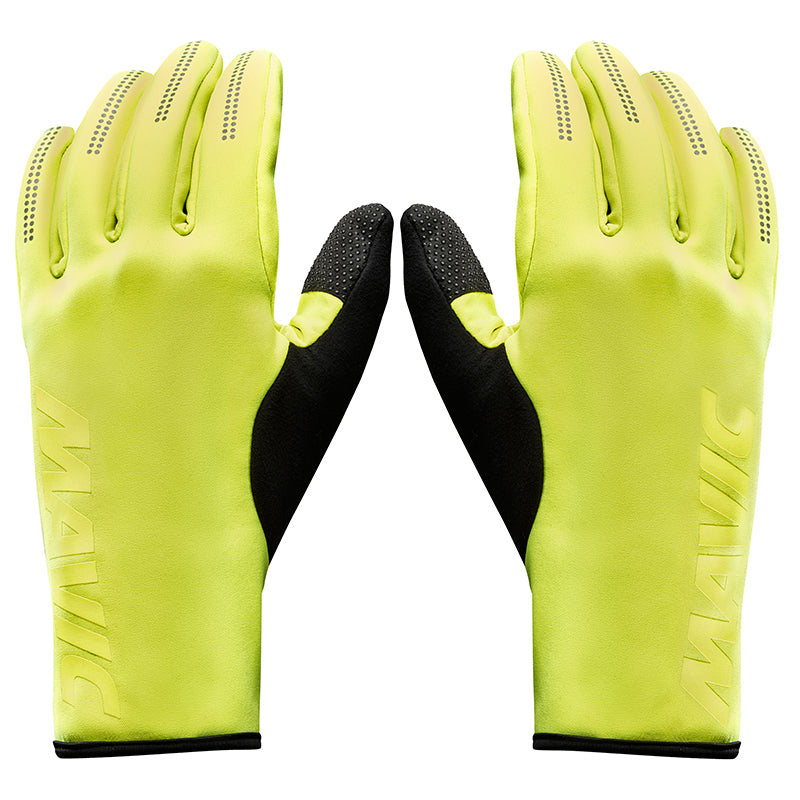 Gants longs Mavic Essential Thermo noir-jaune réfléchissants (paire) – XL