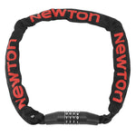 Antivol chaîne à combinaison Newton Ø 5,5 mm 1 m noir – code 4 chiffres