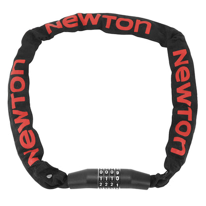 Antivol chaîne à combinaison Newton Ø 5,5 mm 1 m noir – code 4 chiffres