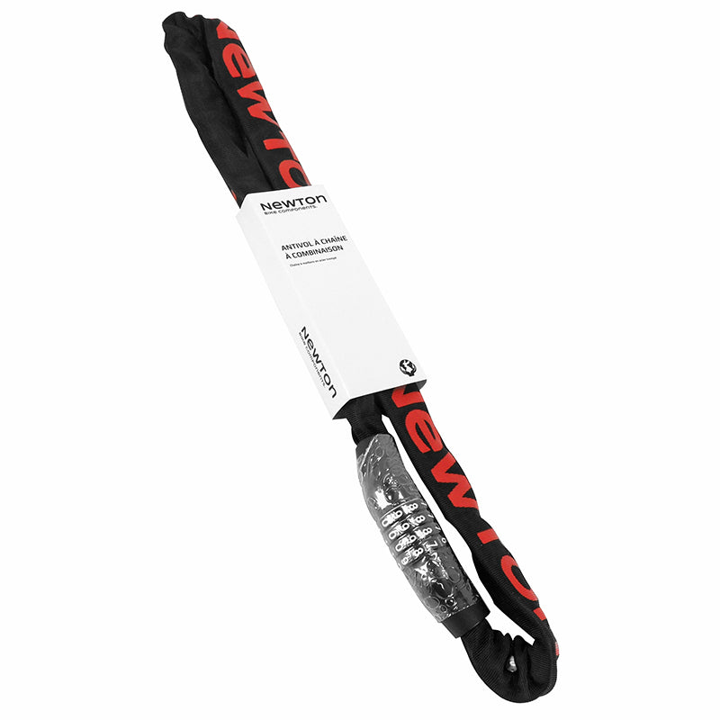 Antivol chaîne à combinaison Newton Ø 5,5 mm 1 m noir – code 4 chiffres – vue 3