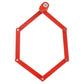 Antivol pliant à clé Newton 6 mm 85 cm rouge avec support – vue 3