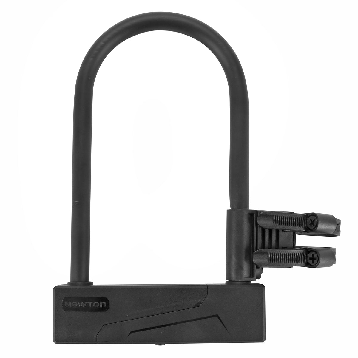 Antivol U Newton BU02 Ø 12 mm noir avec support – 195 x 110 mm