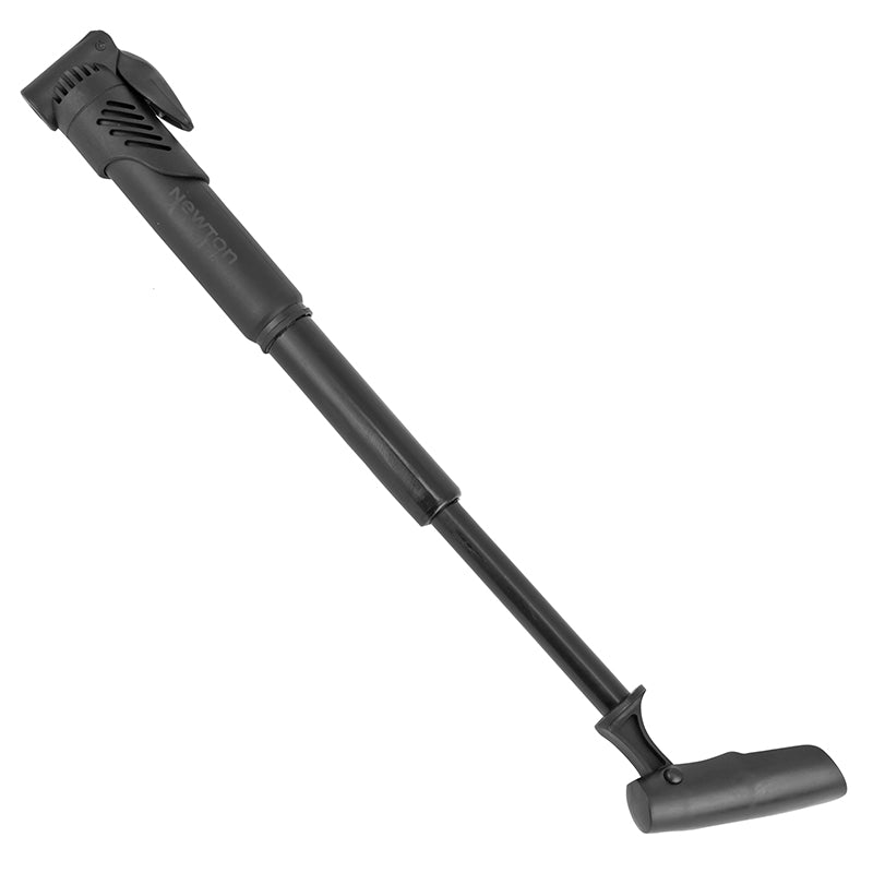 Mini pompe route-VTT Newton télescopique résine noire avec poignée en T – vue 2