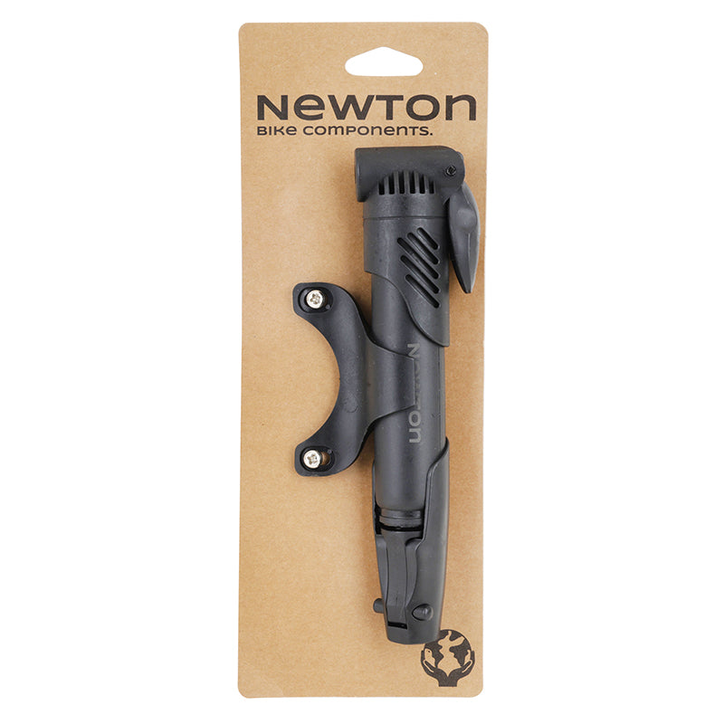 Mini pompe route-VTT Newton télescopique résine noire avec poignée en T – vue 6
