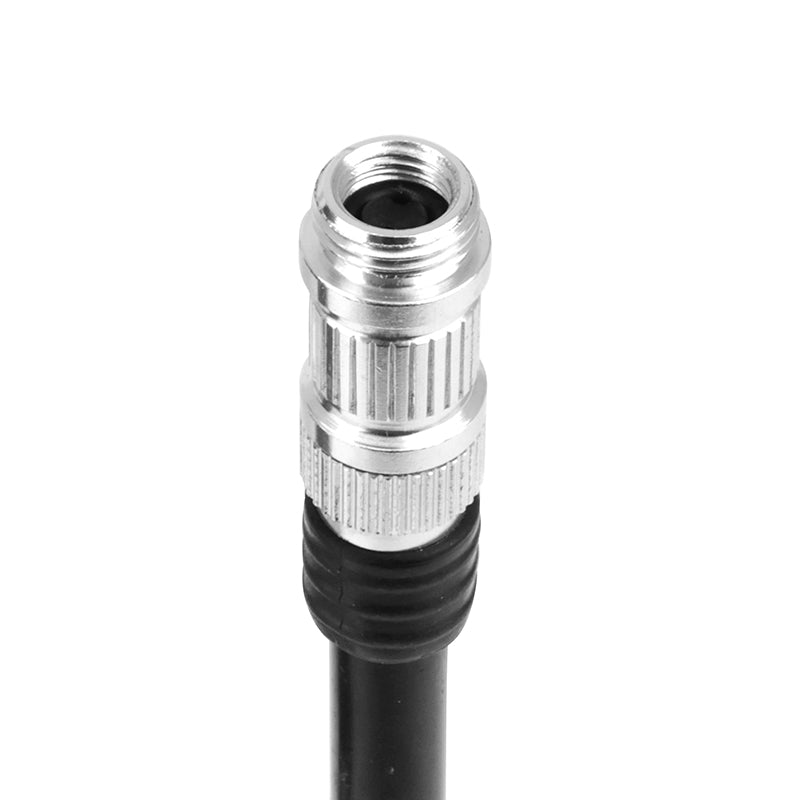 Mini pompe à pied route Newton alu gris-noir pied pliable 8 bars – vue 3