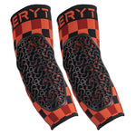 Coudières VTT Seryt Flow – CE niveau 2 (paire) – Checker damier rouge-noir M