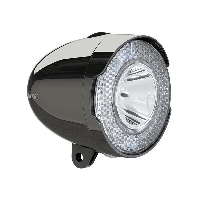 Éclairage avant à piles AXA Classic 706 LED 15 lux sur garde-boue
