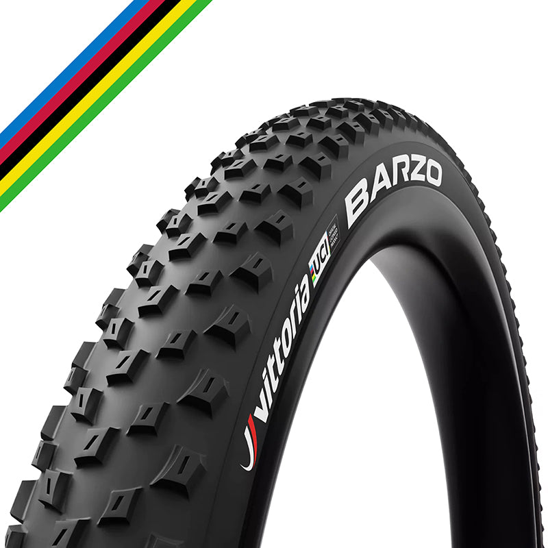 Pneu VTT Vittoria Barzo UCI Rainbow noir tringle souple tubeless ready – 29 x 2,10 (54-622)