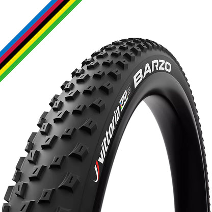 Pneu VTT Vittoria Barzo UCI Rainbow noir tringle souple tubeless ready – 29 x 2,10 (54-622)