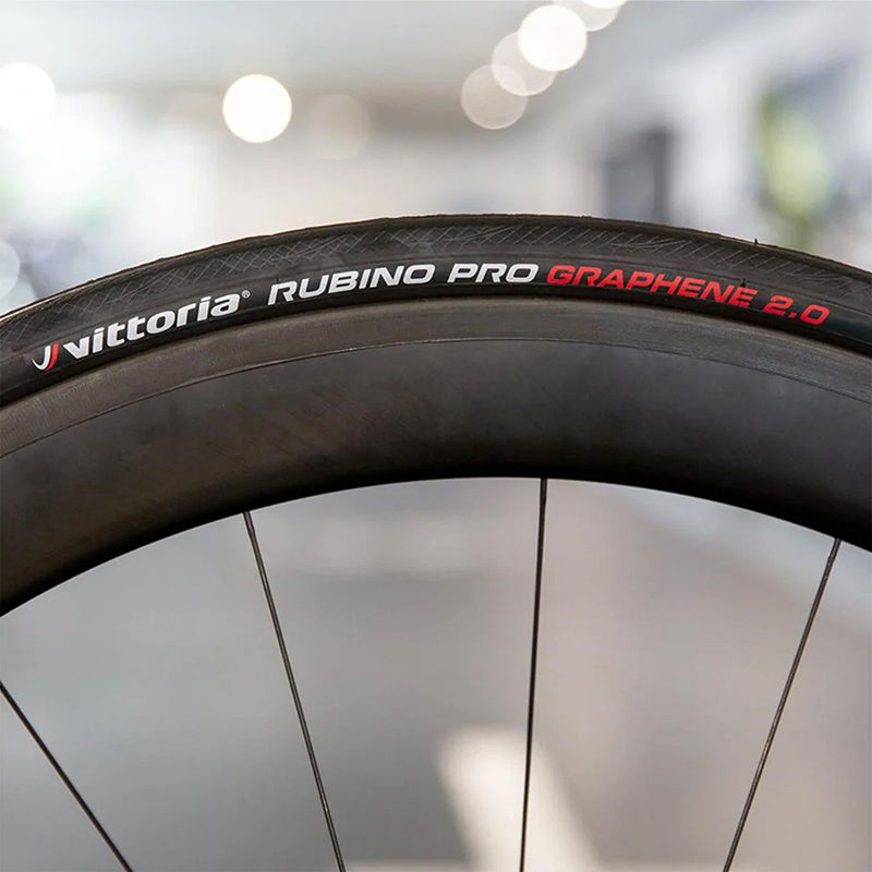 Boyau route 700 x 25 Vittoria Rubino PRO 4 Graphene 2.0 noir – vue 3