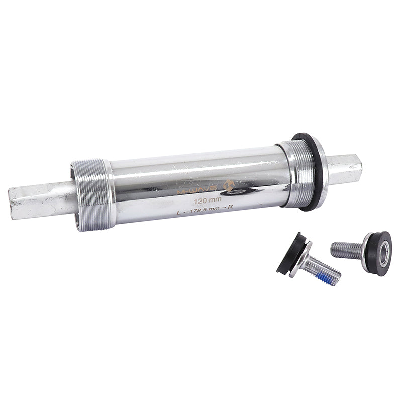 Boîtier de pédalier fatbike carré alu à roulements 179,5 mm – boîte 120 mm