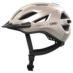 Casque urbain Abus Urban-I 4.0 éclairage arrière USB – Champagne beige M (54-58)