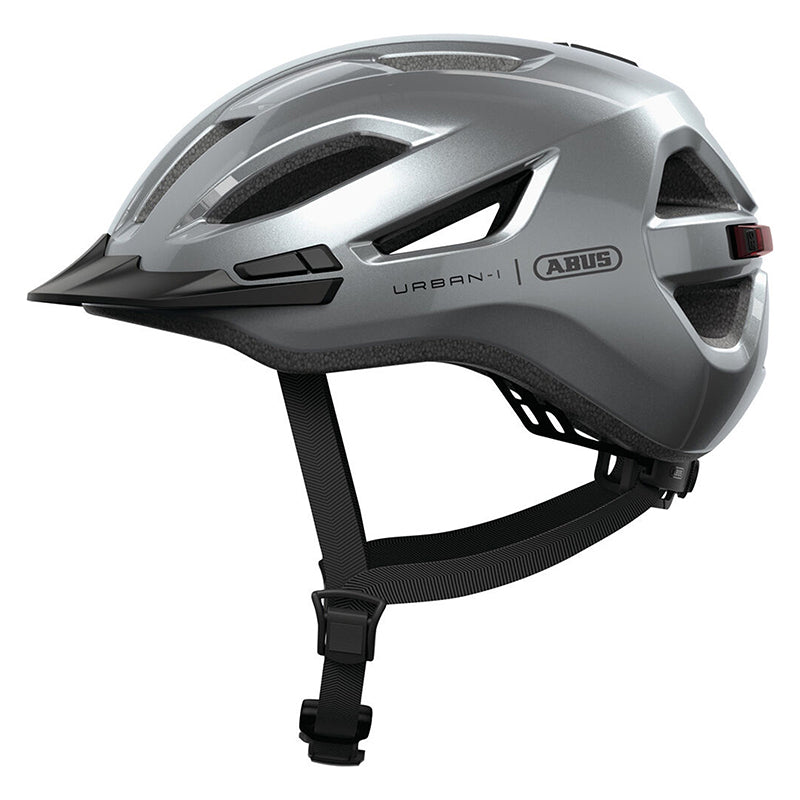 Casque urbain Abus Urban-I 4.0 éclairage arrière USB – Gris graphite L (57-61)