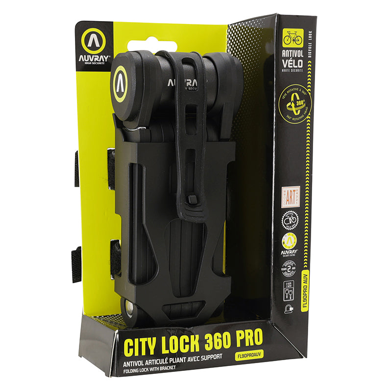 Antivol pliant Auvray City Lock 360 Pro 90 cm noir – vue 7