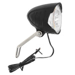 Éclairage avant dynamo P2R city LED 30 lux noir fixation fourche