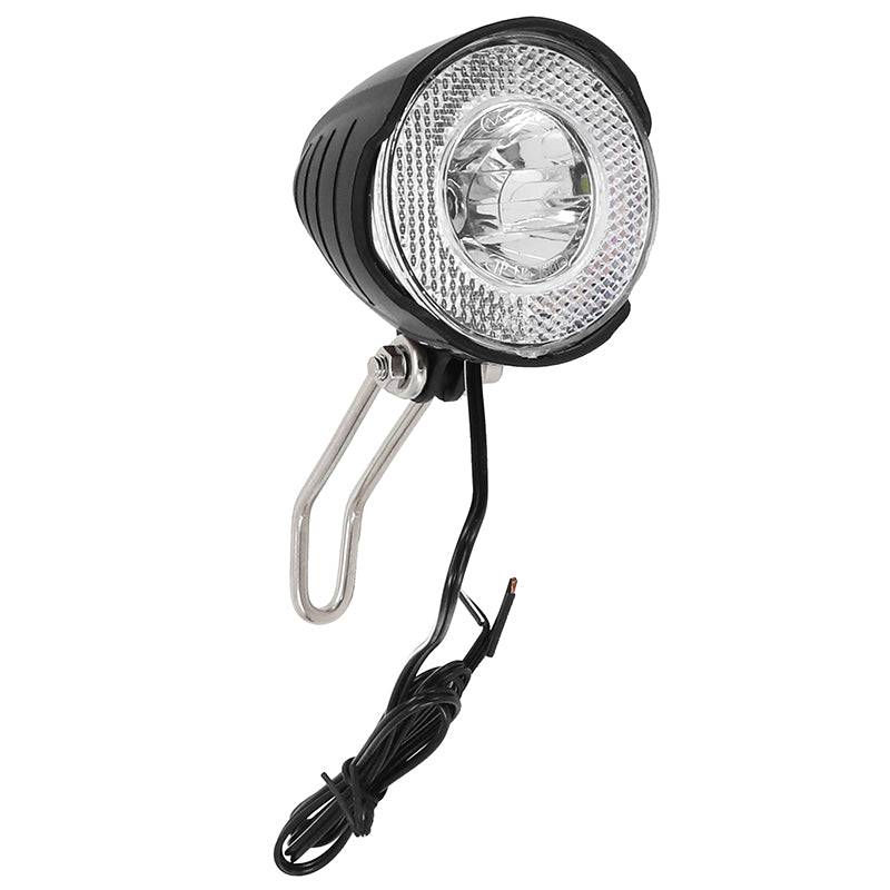 Éclairage avant dynamo P2R city LED 30 lux noir fixation fourche – vue 2