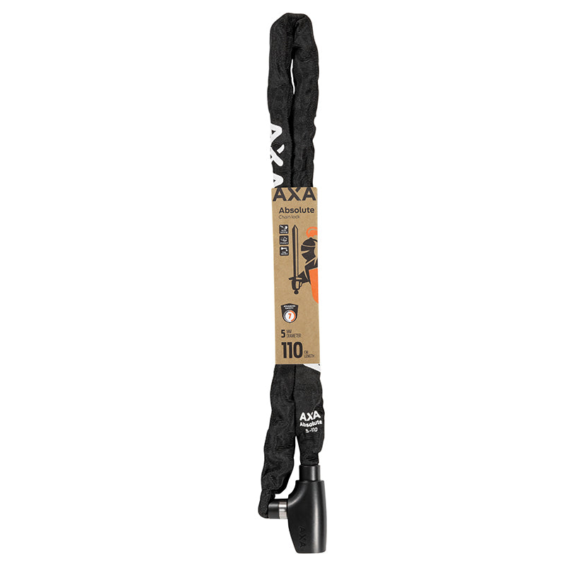 Antivol chaîne à clé AXA Absolute Ø 5 mm 1,10 m noir – niveau 7/15 – vue 2