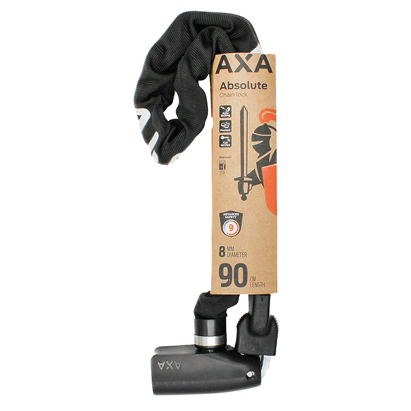 Antivol chaîne à clé AXA Absolute Ø 8 mm 90 cm noir pour VAE – niveau 9/15 – vue 6