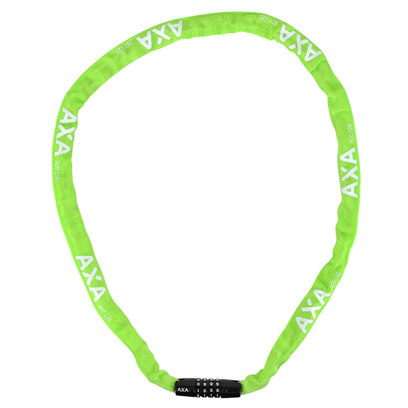 Antivol chaîne à combinaison AXA Rigid Code Ø 3,5 mm 1,20 m – Vert
