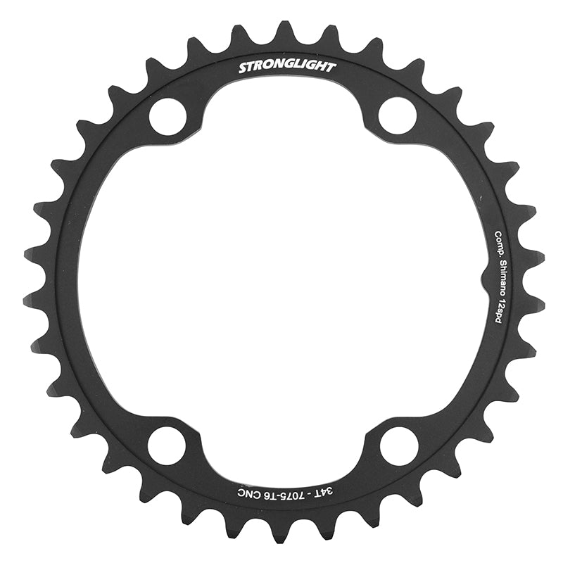 Plateau route Stronglight 4 branches 110 mm pour Shimano 105-Ultegra-Dura-Ace intérieur noir 12 v – 36 dents