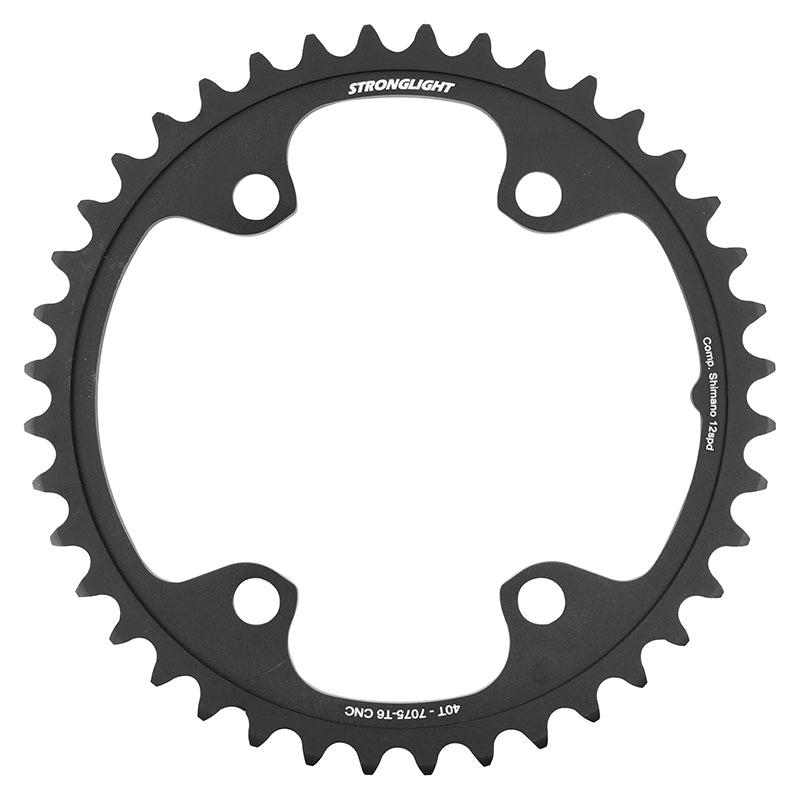 Plateau route Stronglight 4 branches 110 mm pour Shimano 105-Ultegra-Dura-Ace intérieur noir 12 v – 40 dents