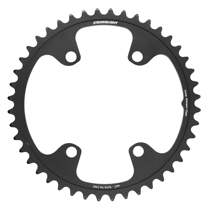 Plateau route Stronglight 4 branches 110 mm pour Shimano 105-Ultegra-Dura-Ace intérieur noir 12 v – 44 dents