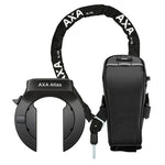 Antivol fer à cheval AXA Atlas noir avec chaîne Plug 1,30 m