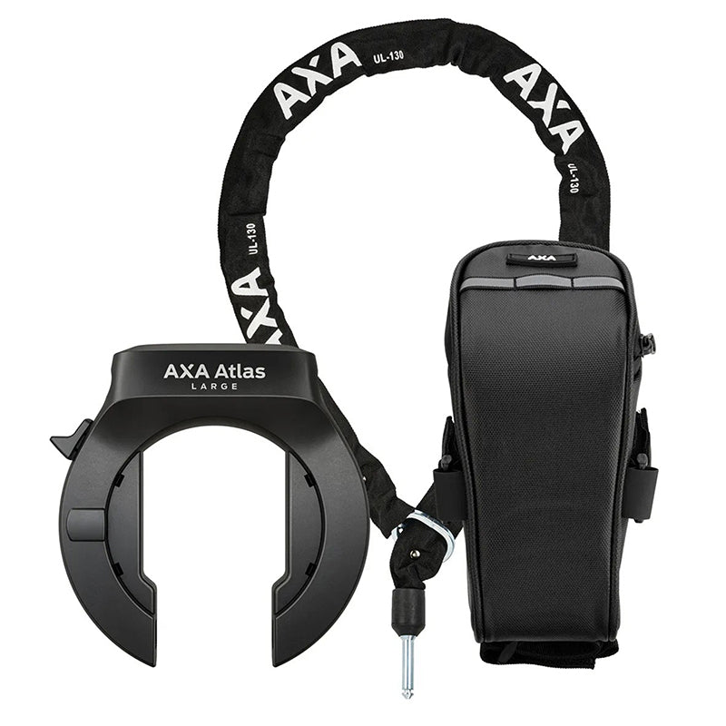 Antivol fer à cheval AXA Atlas Large noir avec chaîne Plug 1,30 m – vue 9