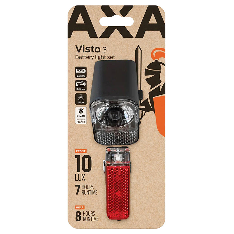 Kit éclairage à piles AXA Visto 3 LED noir – vue 11