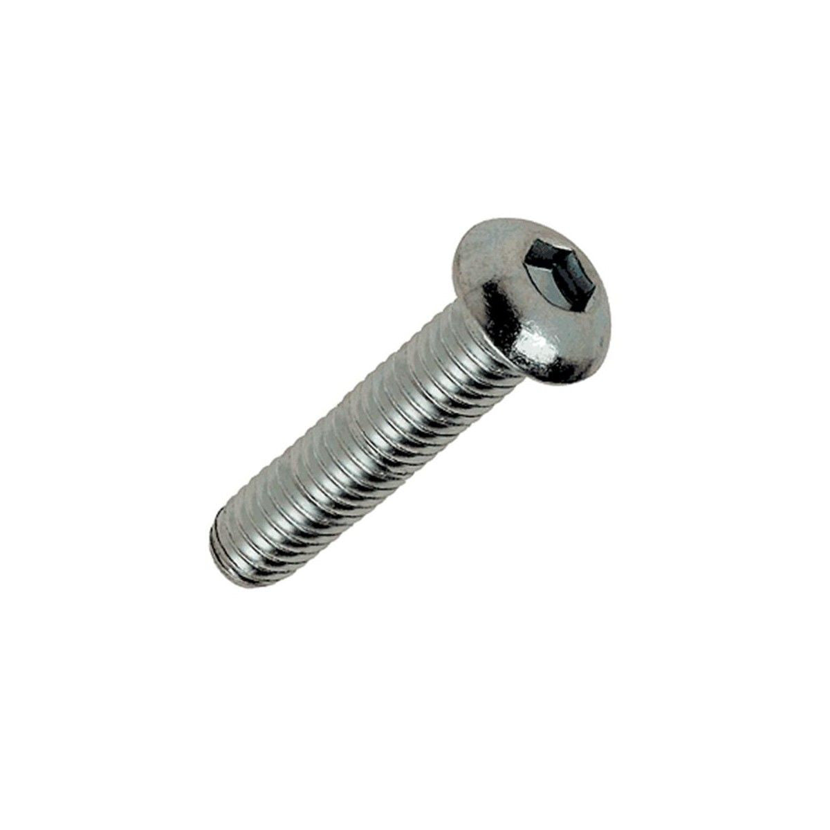 Vis à tête bombée (TBHC) – sachet BLACKBEARING – Acier zingué / M5 x 16 mm (20 pièces)