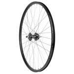 Roue avant VTT 26" disque 6 trous noire axe plein