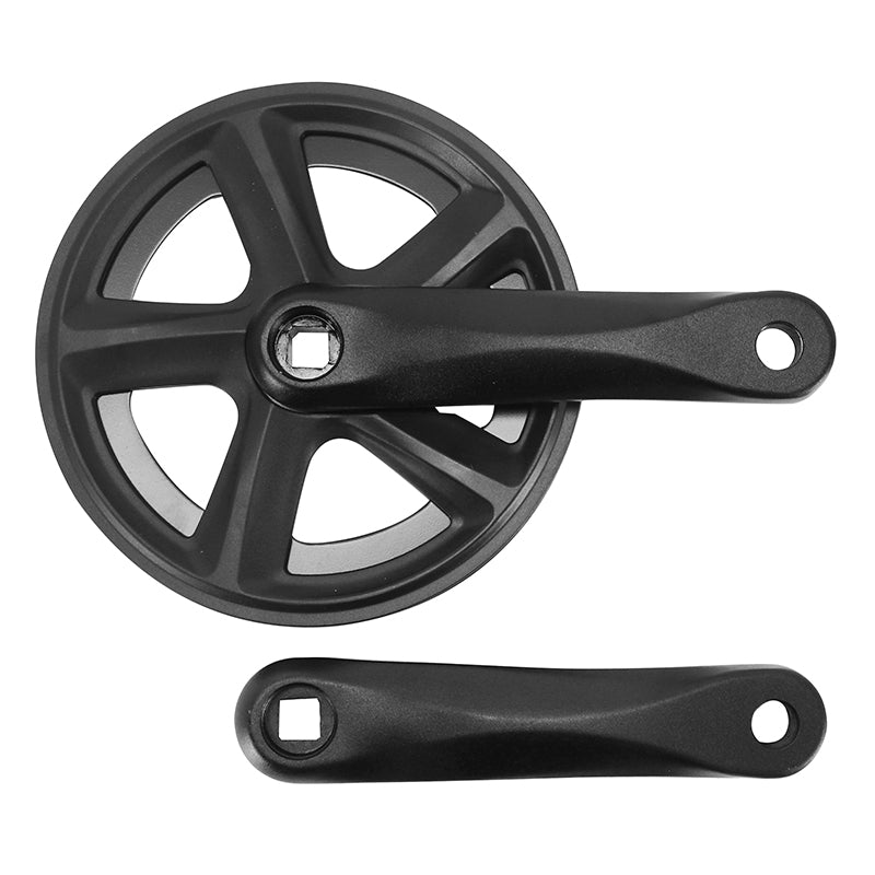 Pédalier city-VTT Prowheel alu noir 38 dents double flasque – 140 mm
