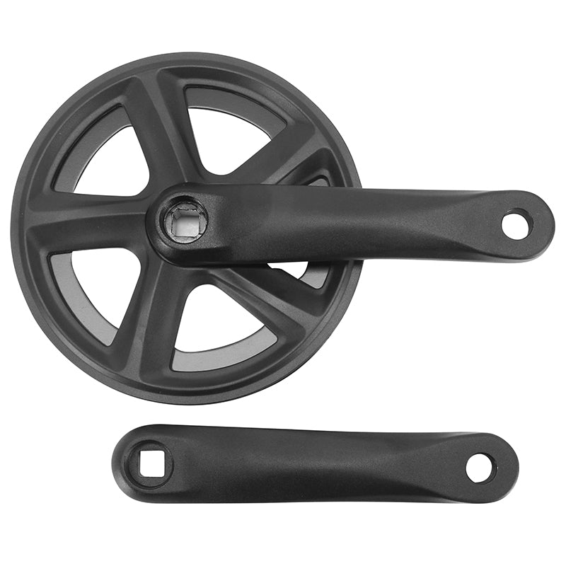 Pédalier city-VTT Prowheel alu noir 38 dents double flasque – 160 mm