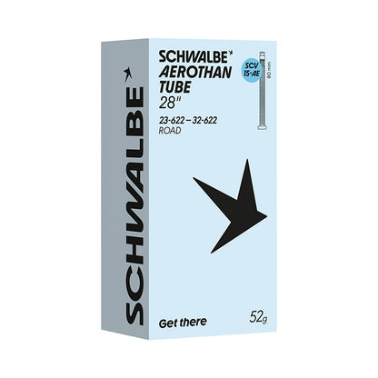 Chambre à air 700 x 23-32 Schwalbe Aerothan TPU valve Clik Valve 80 mm
