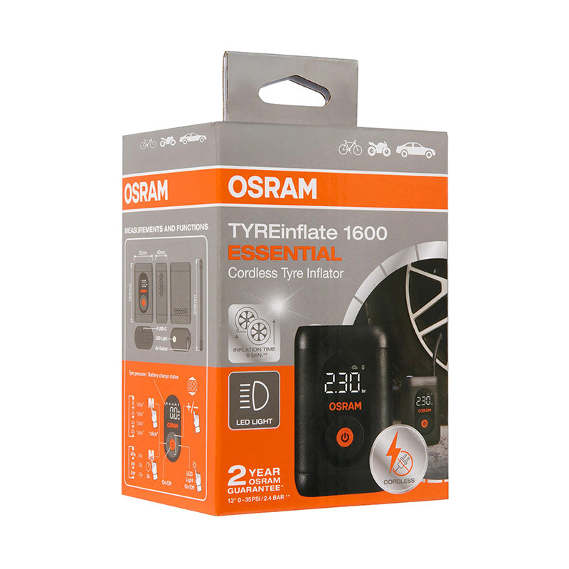 Mini compresseur Osram Tyre Inflate 1600 rechargeable USB – vue 9