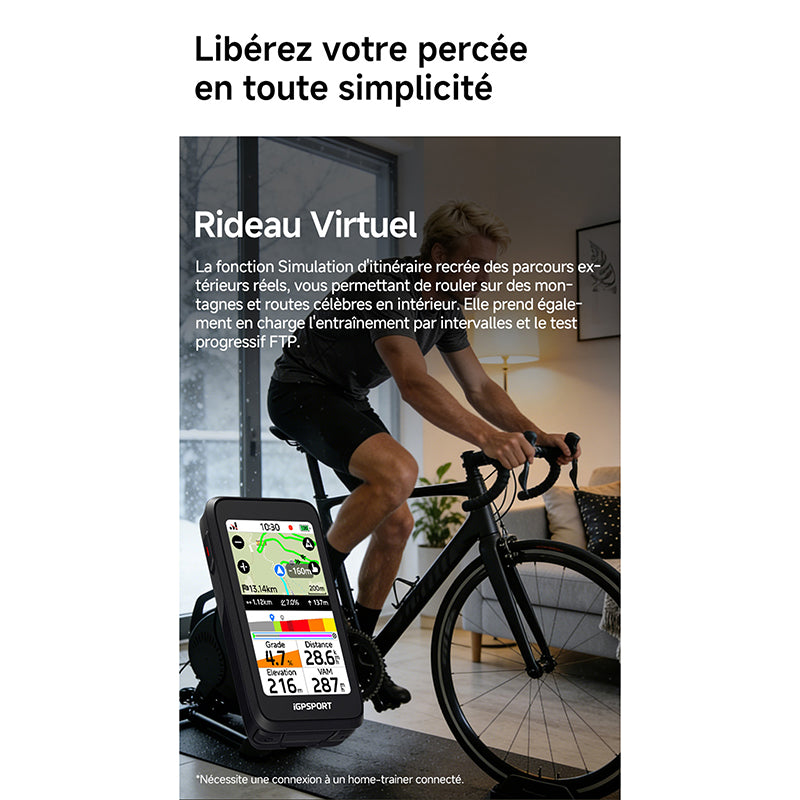 GPS compteur iGPSport BiNavi Air couleur tactile cartographie – vue 14