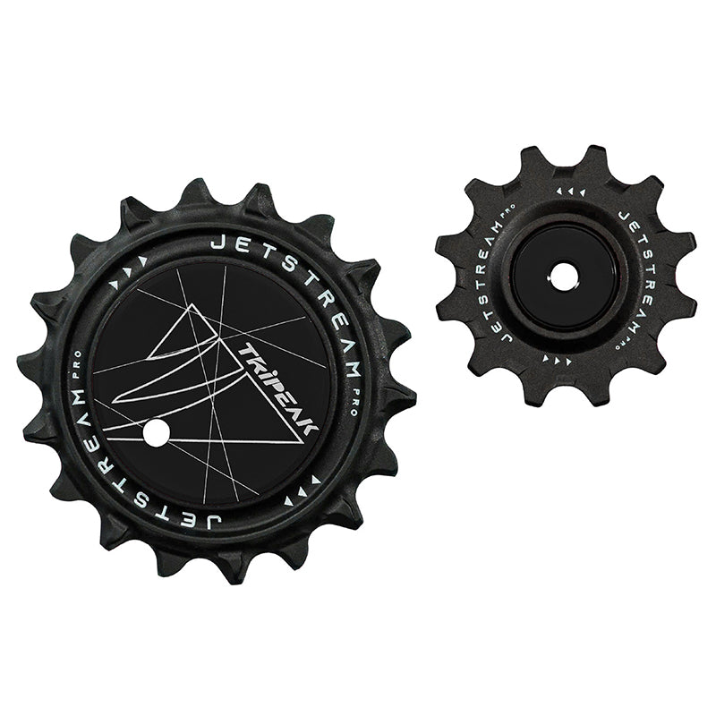 Galets Tripeak AOPW Aero céram. 12-18 dents 12x2 v pour Shimano 12 v et SRAM AXS E1 – Noir