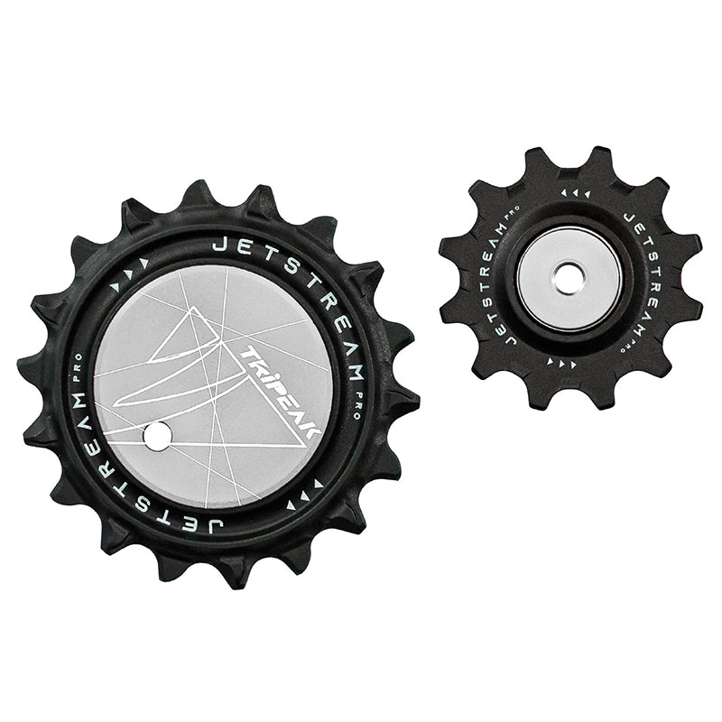 Galets Tripeak AOPW Aero céram. 12-18 dents 12x2 v pour Shimano 12 v et SRAM AXS E1 – Argent