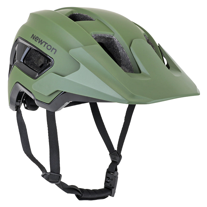 Casque VTT Newton Corsica visière réglable – Vert-noir 59-61