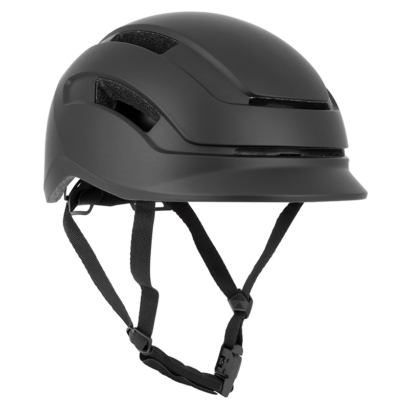 Casque vélo urbain Newton Commuter avec éclairage USB – Noir mat 59-61