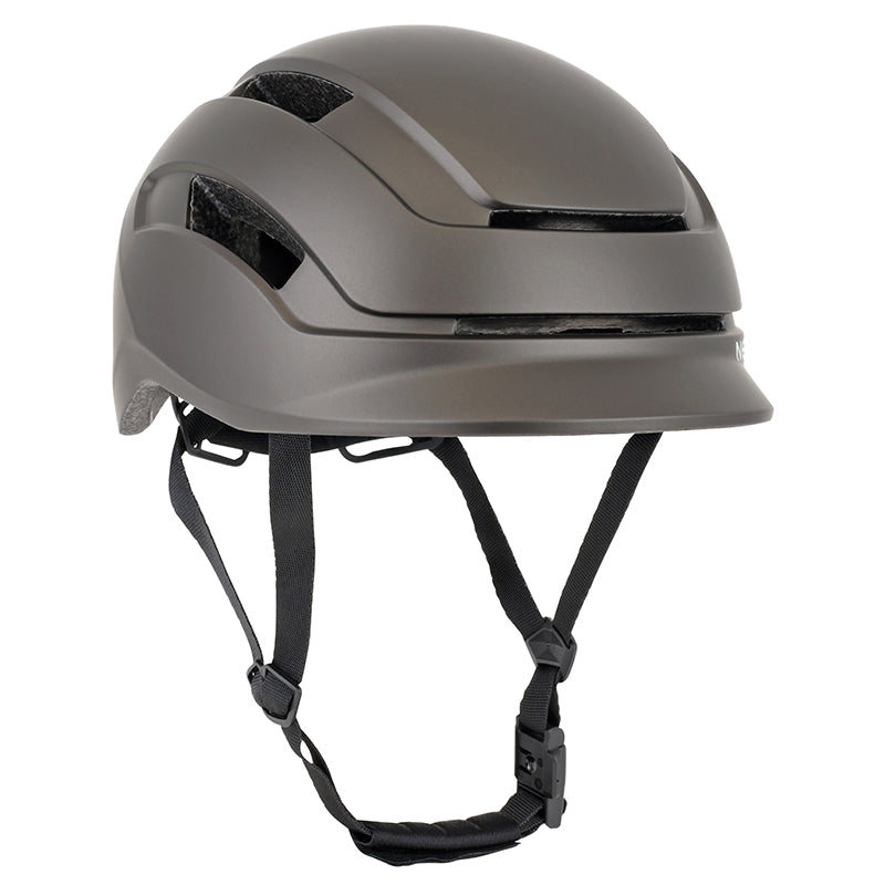 Casque vélo urbain Newton Commuter avec éclairage USB – Anthracite mat 59-61