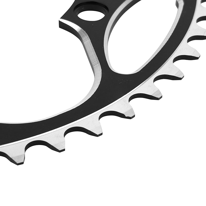 Plateau route Stronglight 5 branches 130 mm extérieur noir-argent 9-10 v – 52 dents – vue 4
