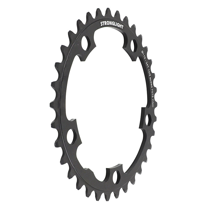 Plateau route Stronglight 5 branches 110 mm intérieur noir 9-10 v – 34 dents – vue 3