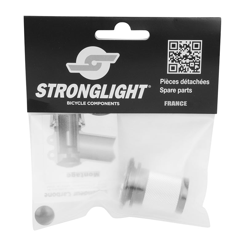 Bouchon de direction Stronglight carbone noir 1"1/8 double étoile – vue 5
